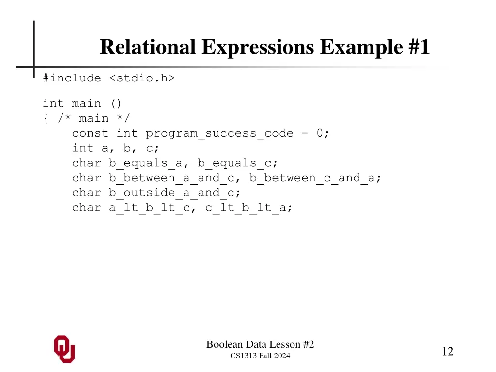 relational expressions example 1 1