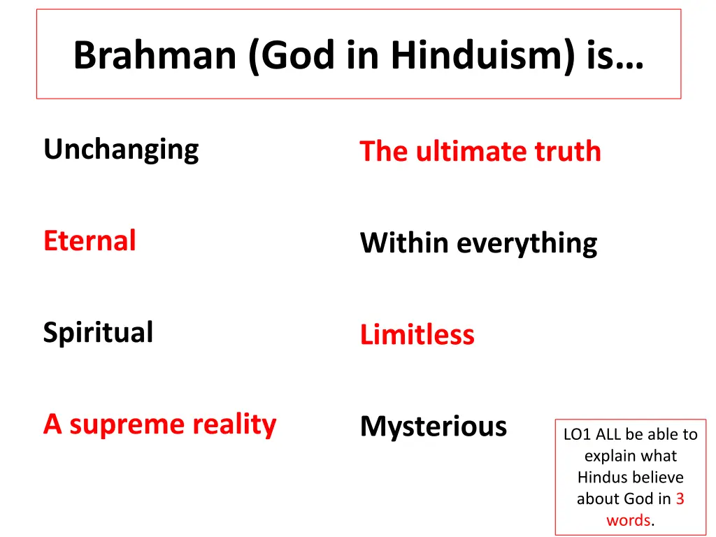 brahman god in hinduism is