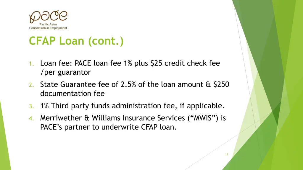 cfap loan cont