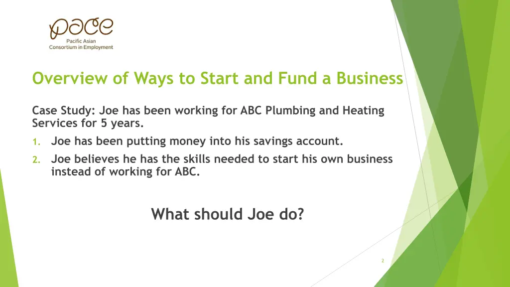 overview of ways to start and fund a business