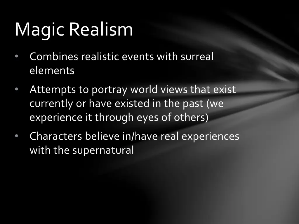 magic realism