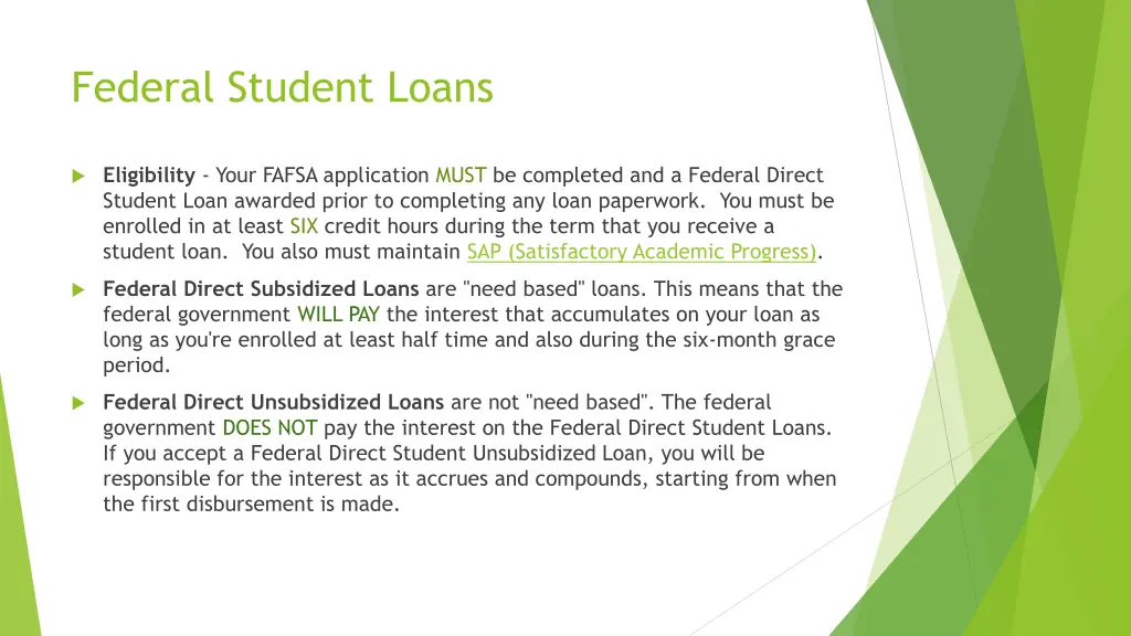 federal student loans