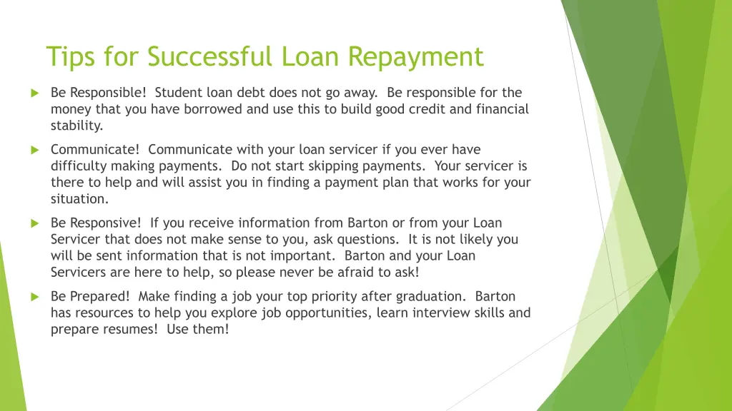 tips for successful loan repayment