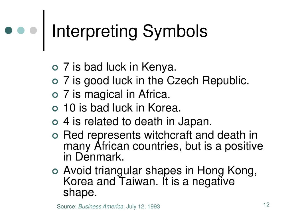 interpreting symbols