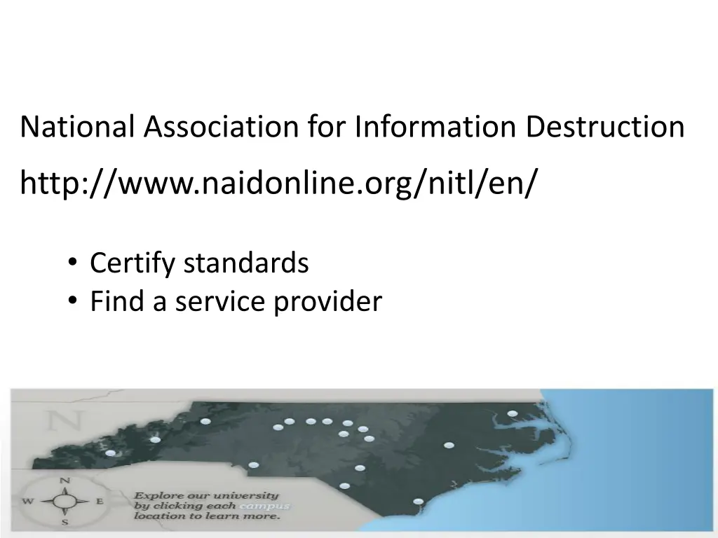 national association for information destruction