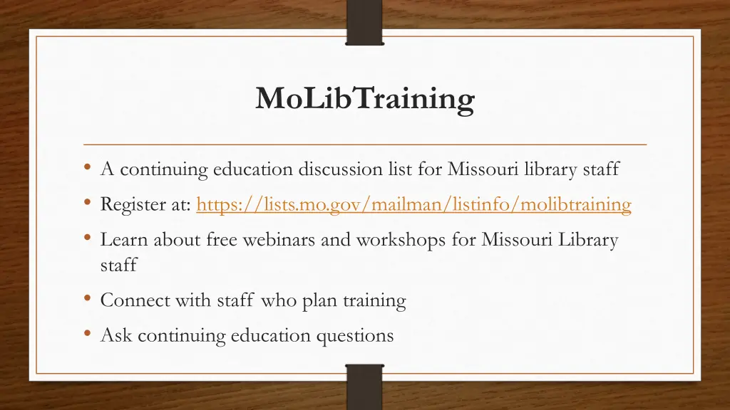 molibtraining