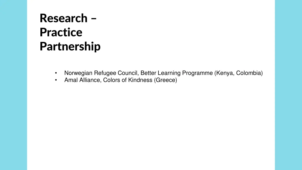 research practice partnership