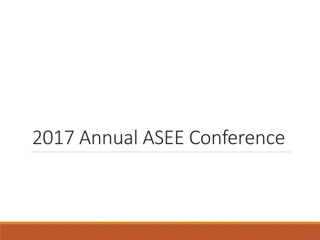 2017 annual asee conference