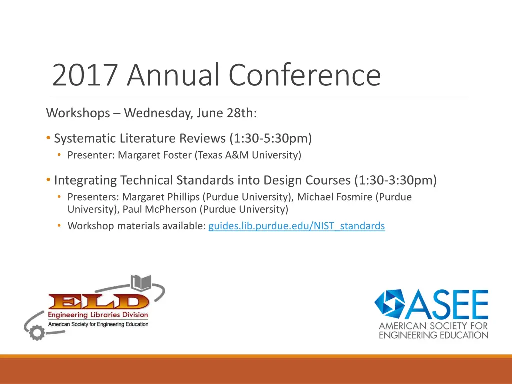 2017 annual conference