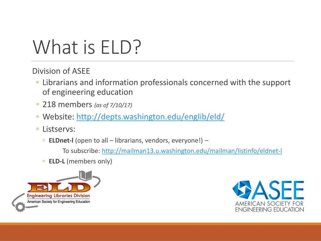 what is eld