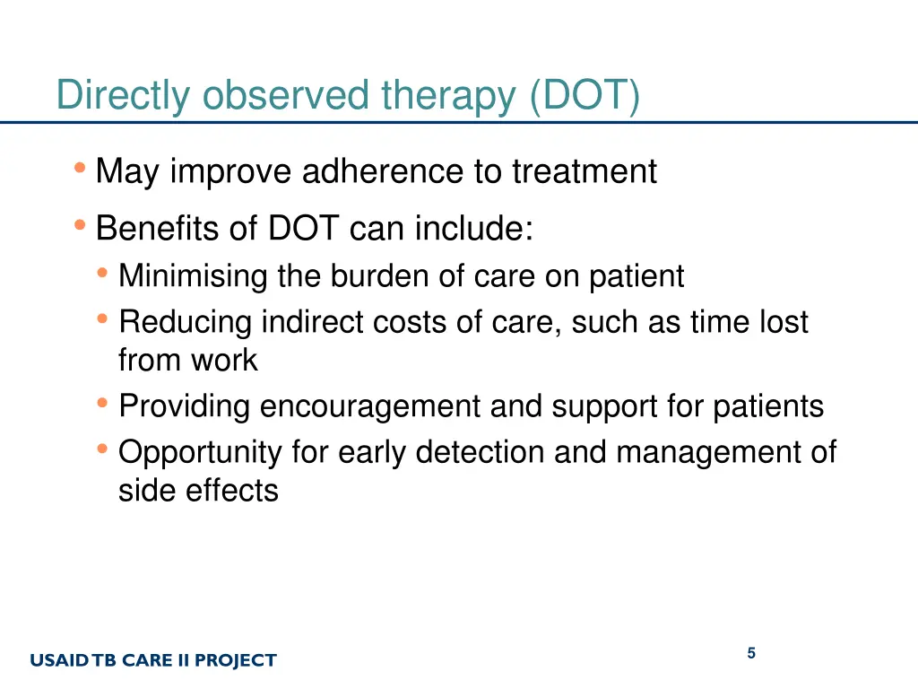 directly observed therapy dot