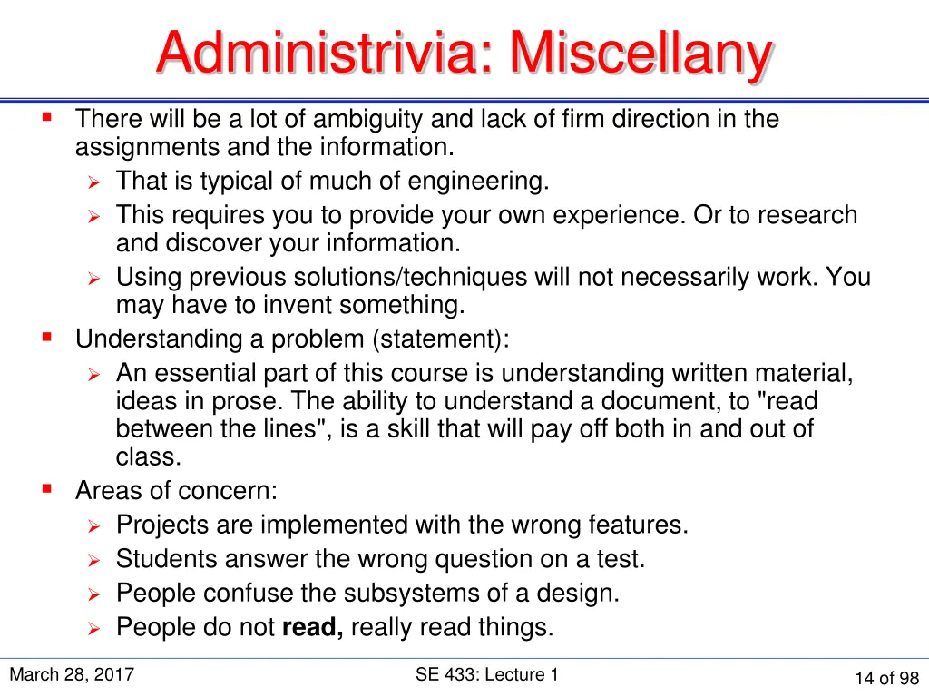 administrivia miscellany 2