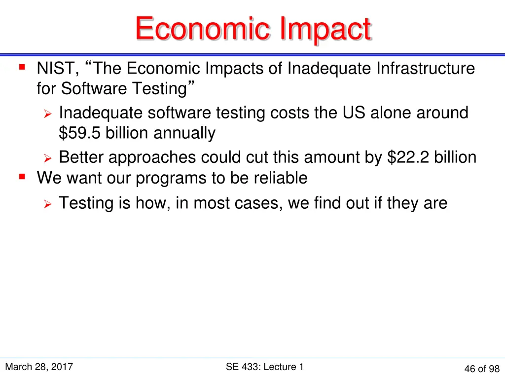 economic impact