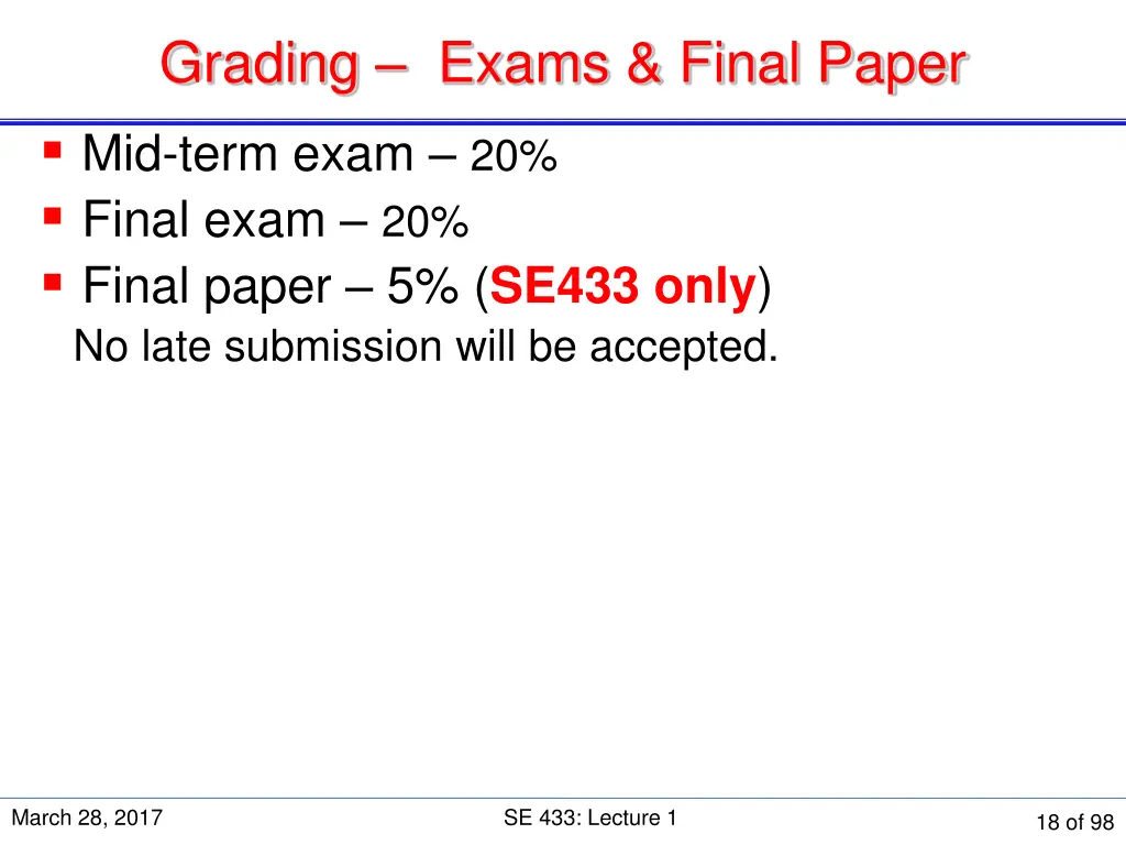 grading exams final paper mid term exam 20 final