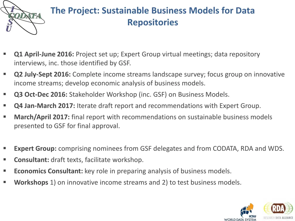 the project sustainable business models for data 1