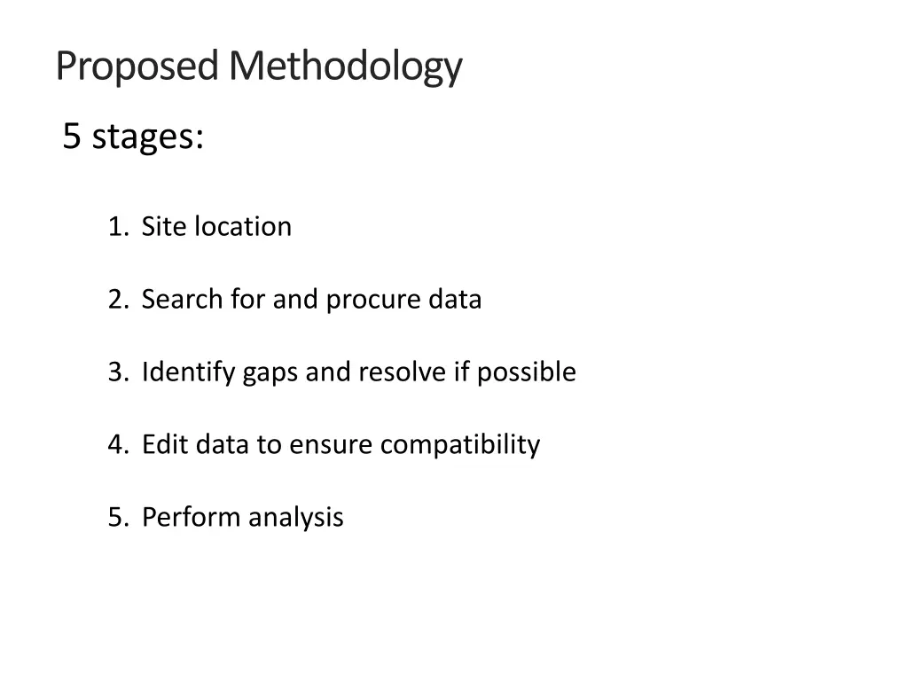 proposed methodology