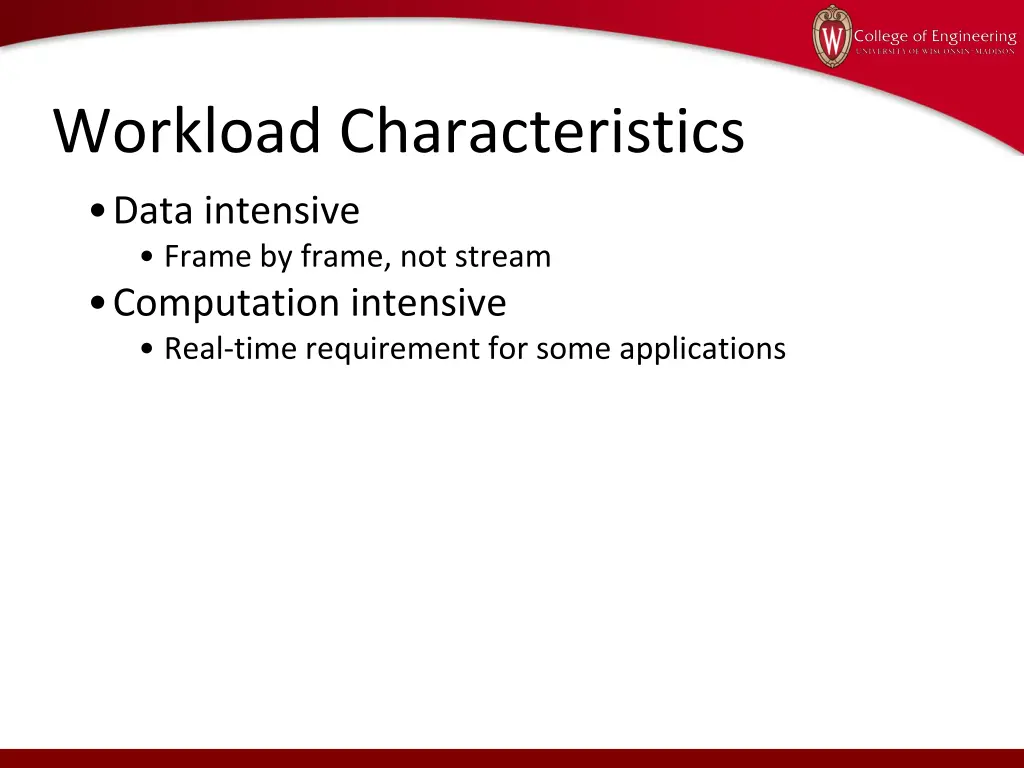 workload characteristics