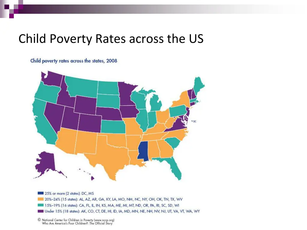 child poverty rates across the us