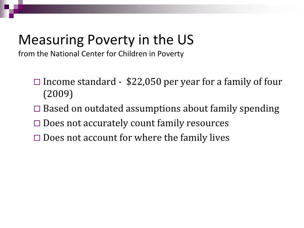 measuring poverty in the us from the national