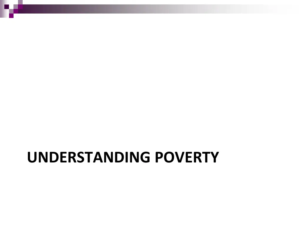 understanding poverty