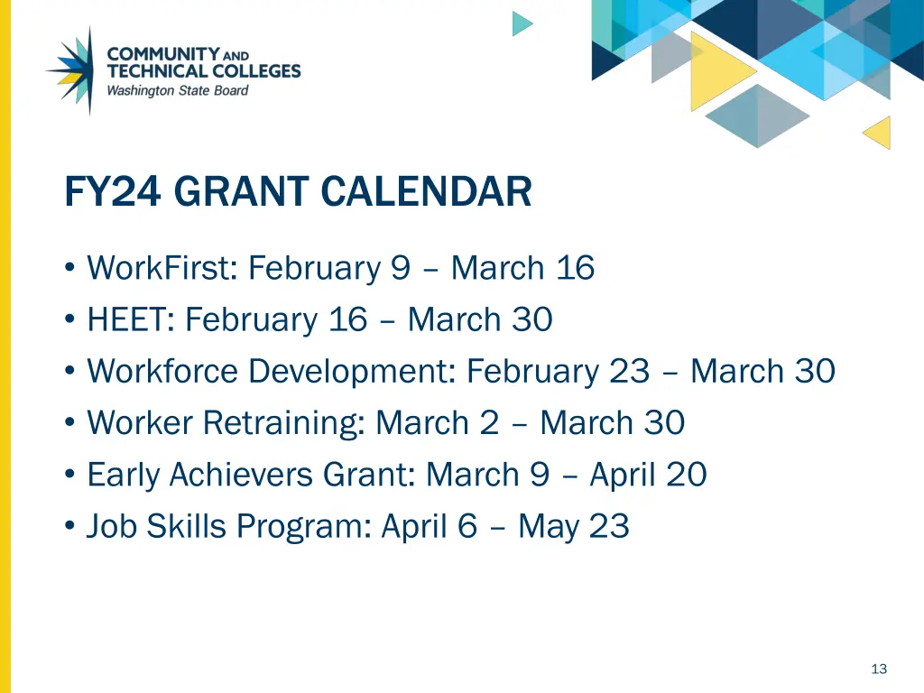 fy24 grant calendar