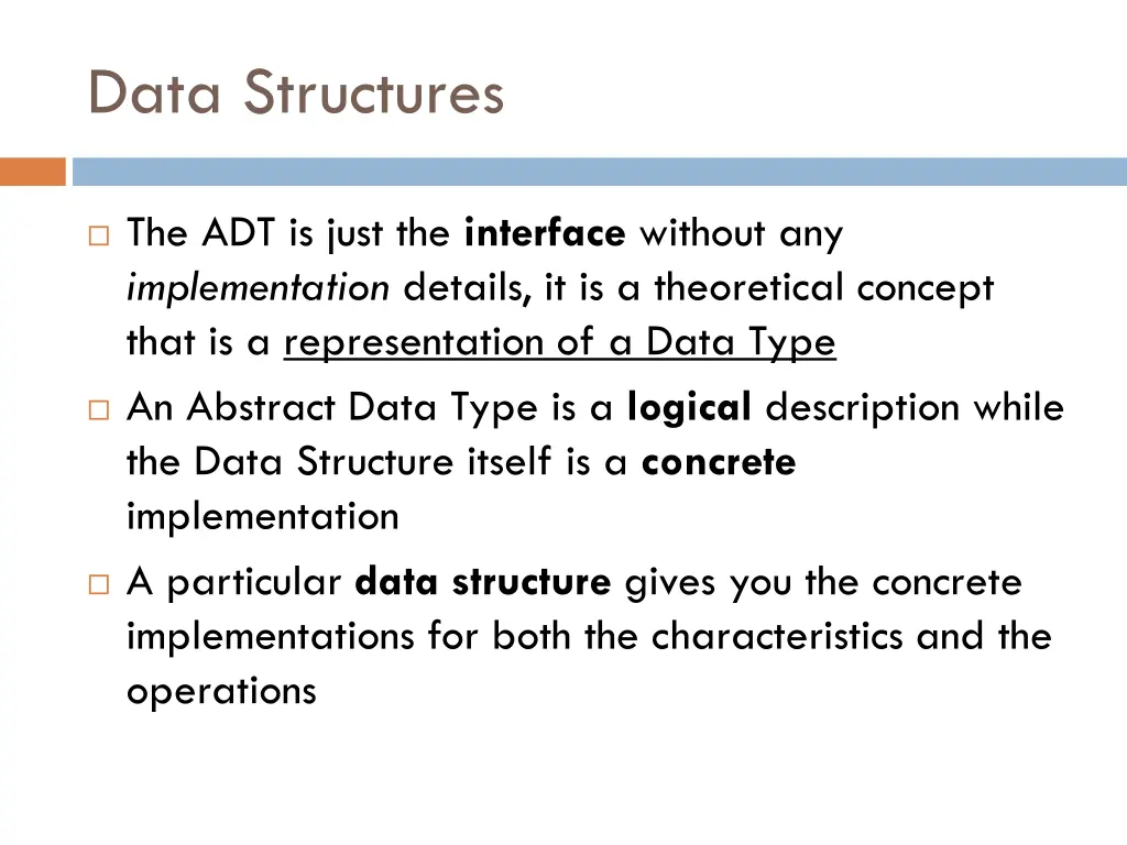 data structures