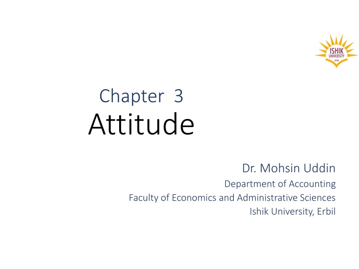 chapter 3 attitude