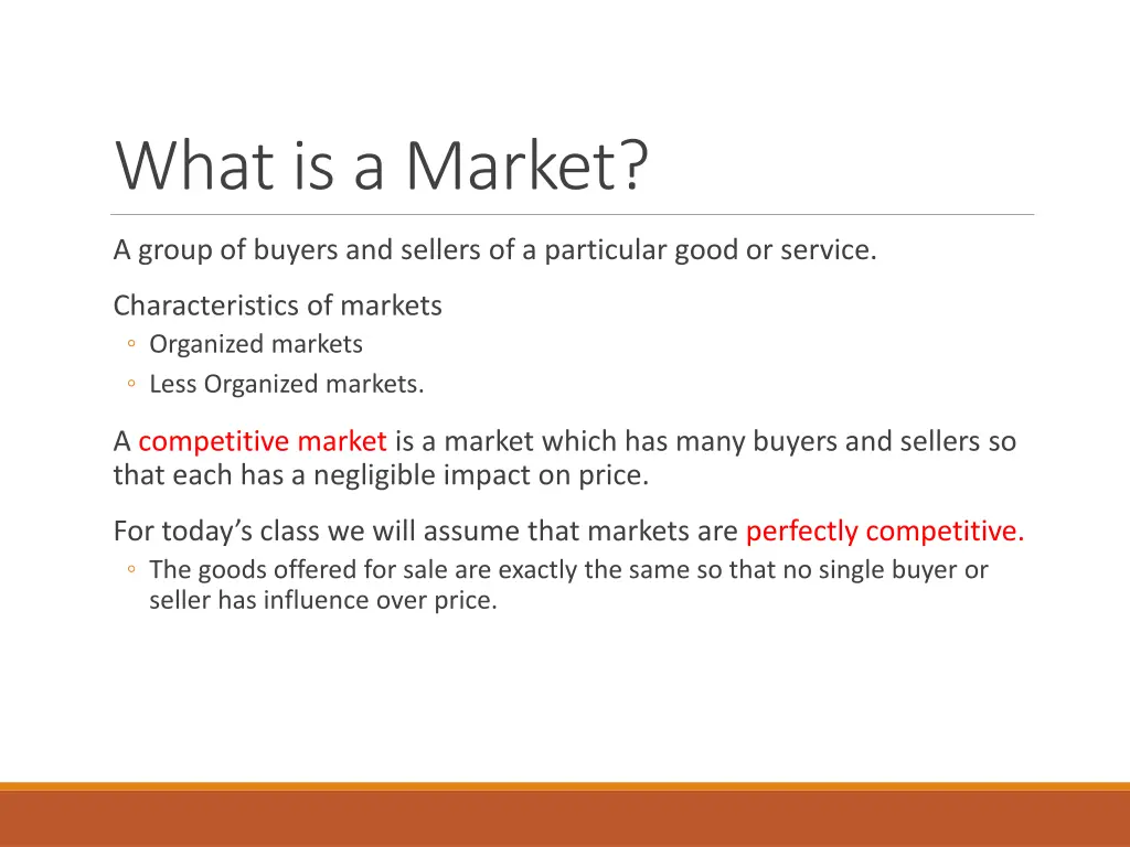 what is a market