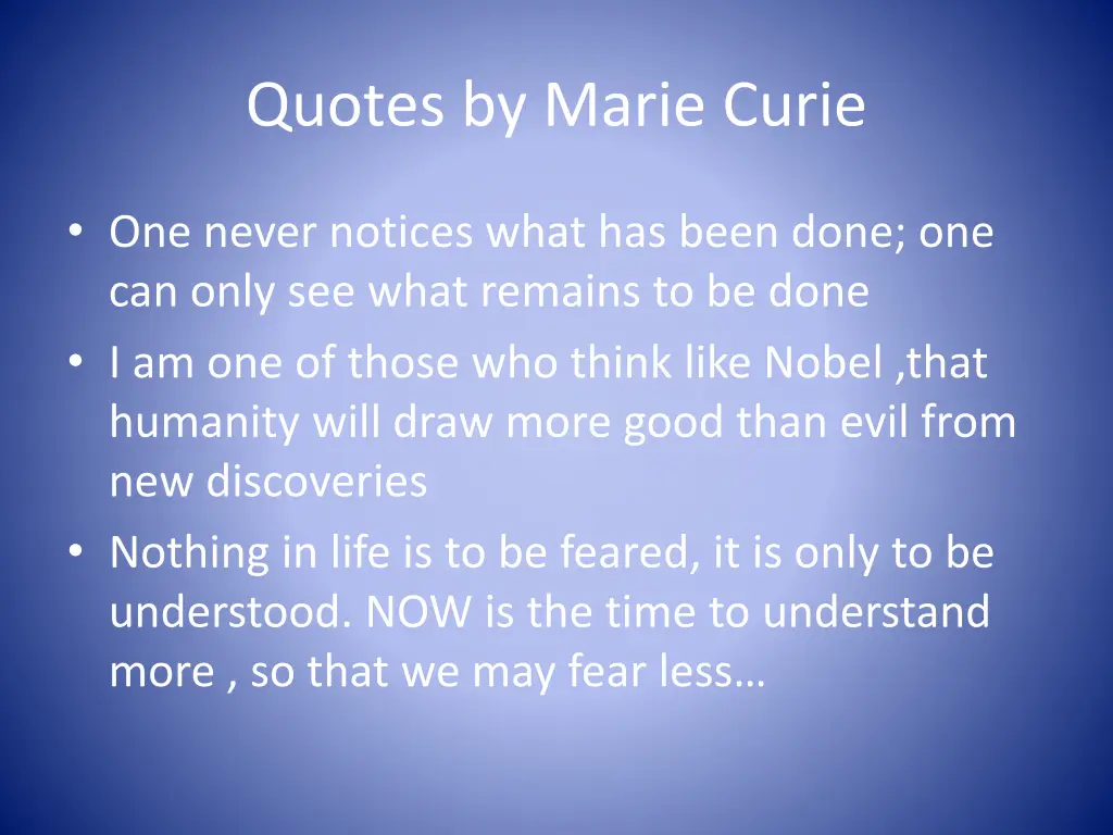 quotes by marie curie