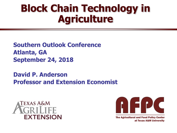 block chain technology in agriculture