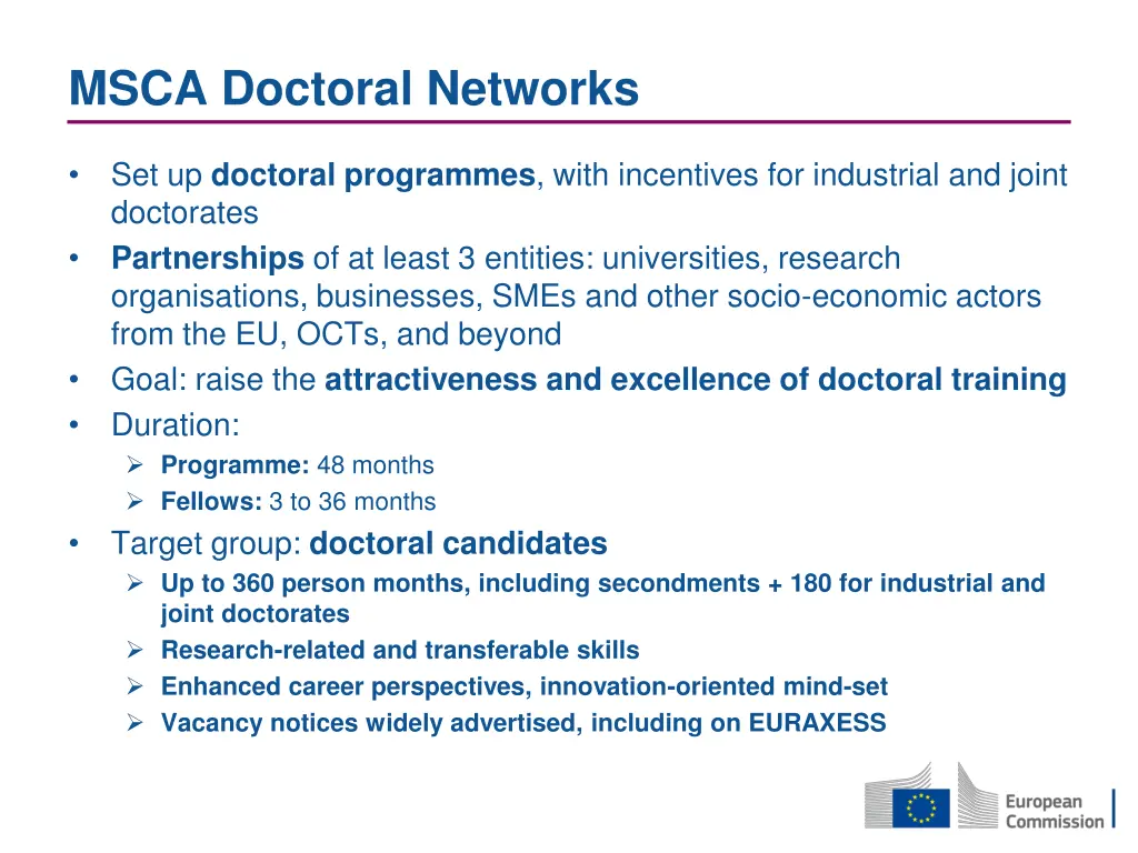 msca doctoral networks