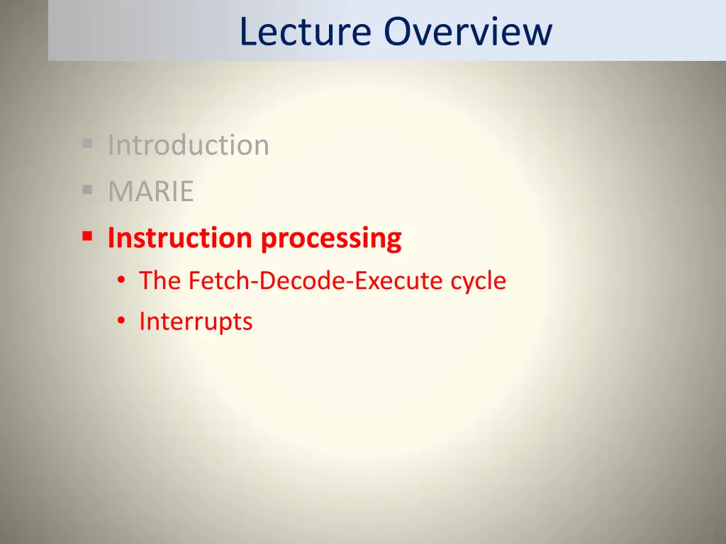 lecture overview 3