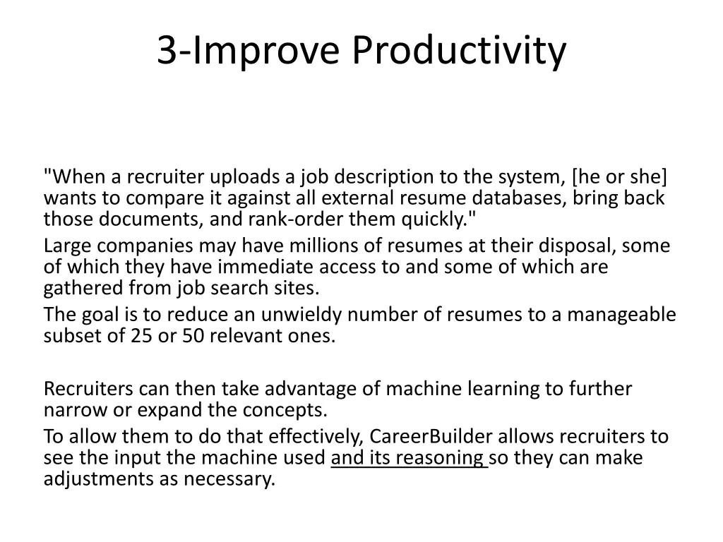 3 improve productivity