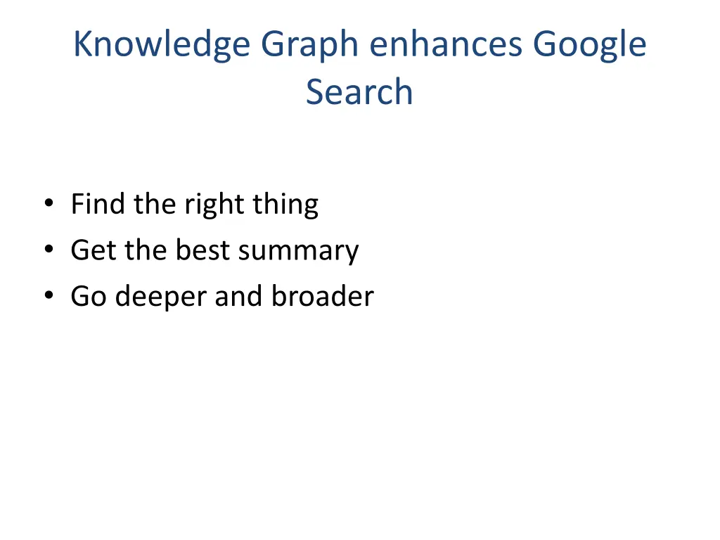 knowledge graph enhances google search