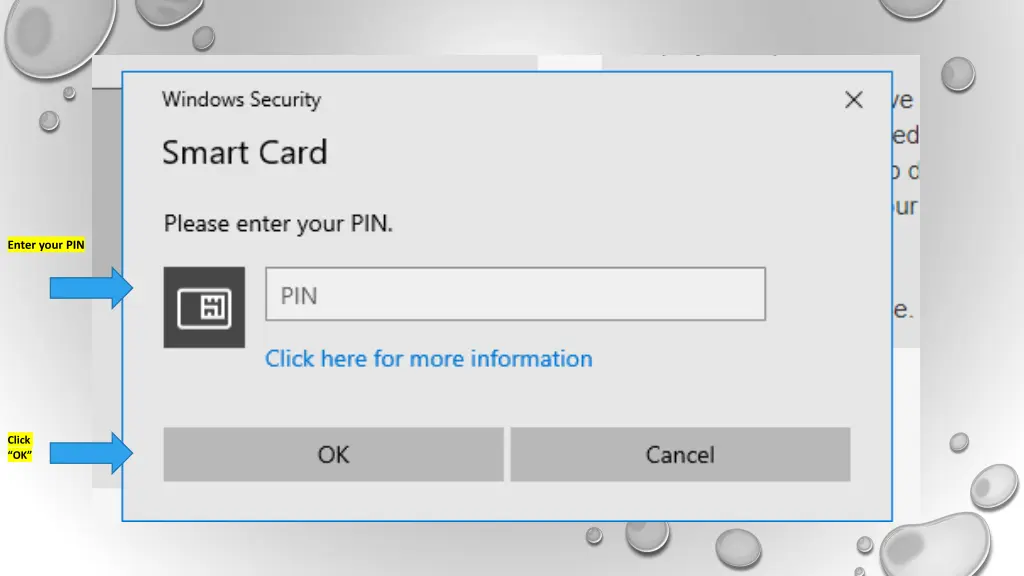 enter your pin