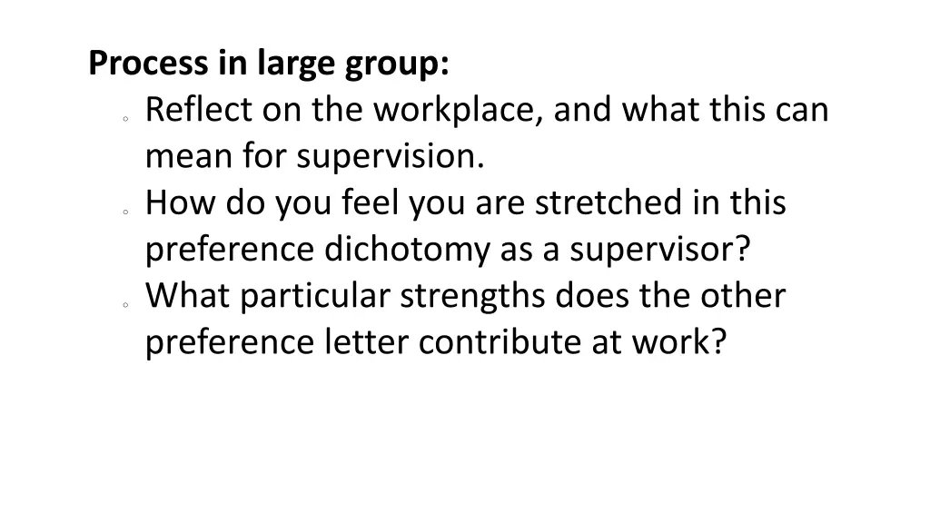 process in large group 1