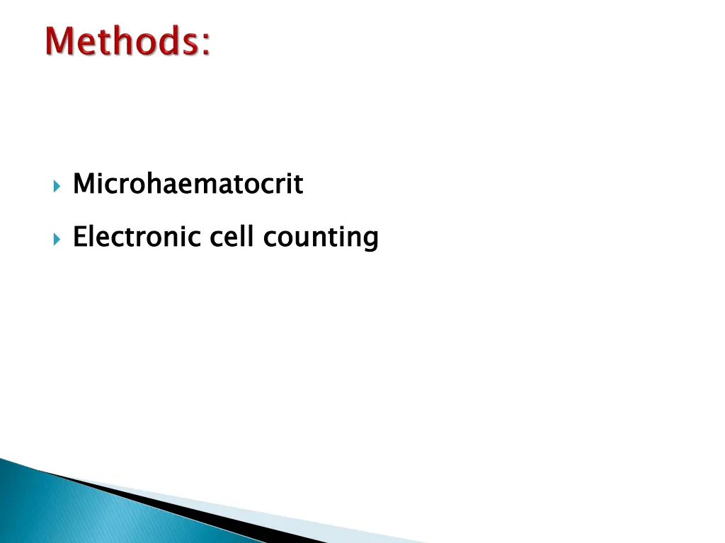 microhaematocrit electronic cell counting