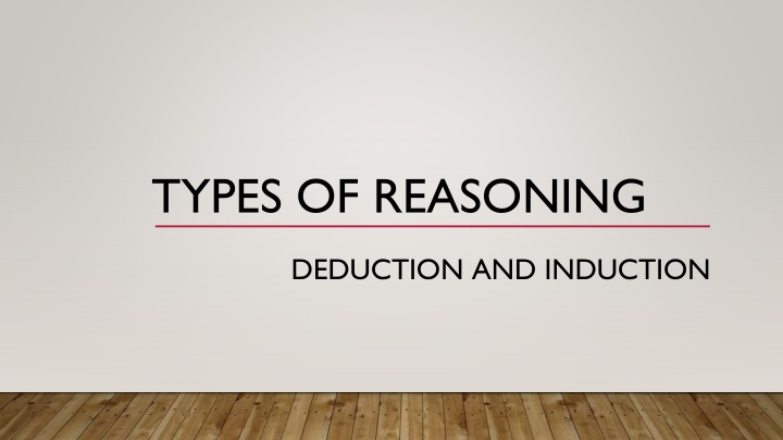 types of reasoning