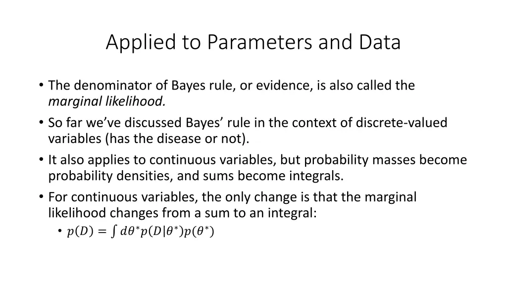 applied to parameters and data 6