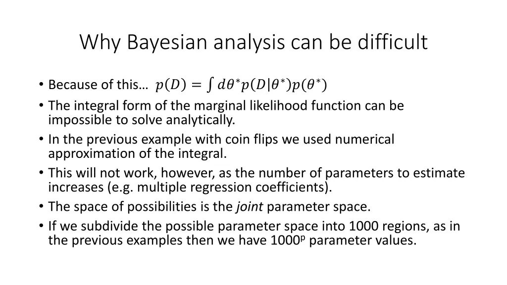 why bayesian analysis can be difficult