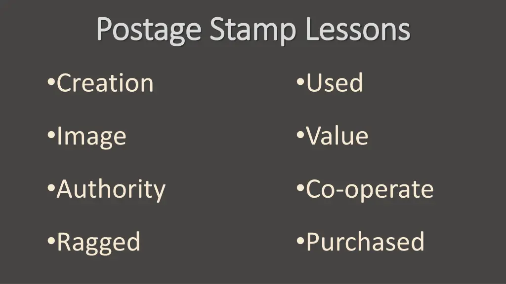 postage stamp lessons postage stamp lessons