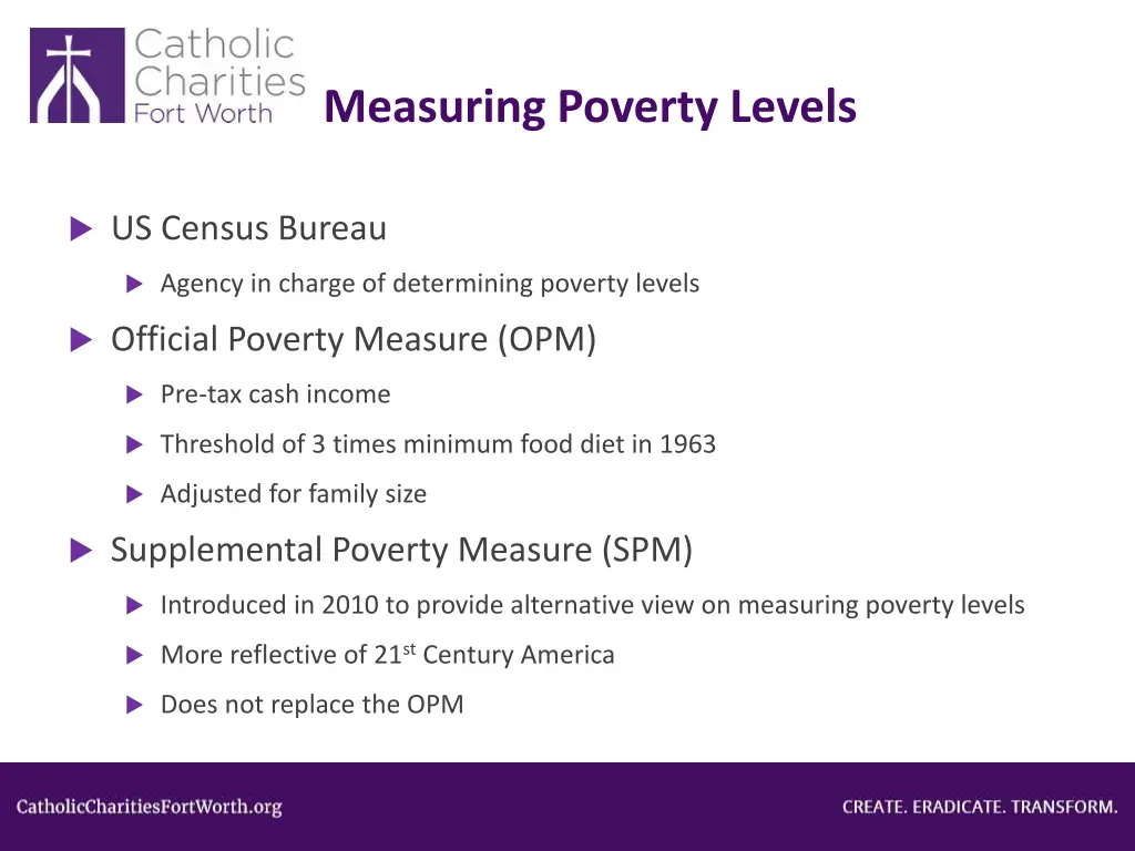 measuring poverty levels