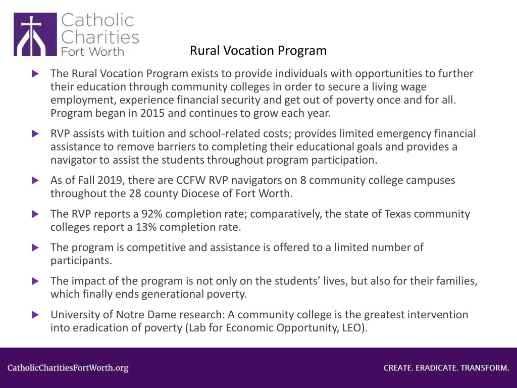 rural vocation program