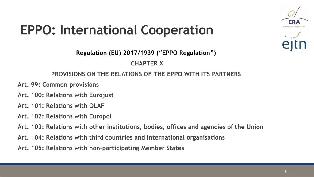 eppo international cooperation