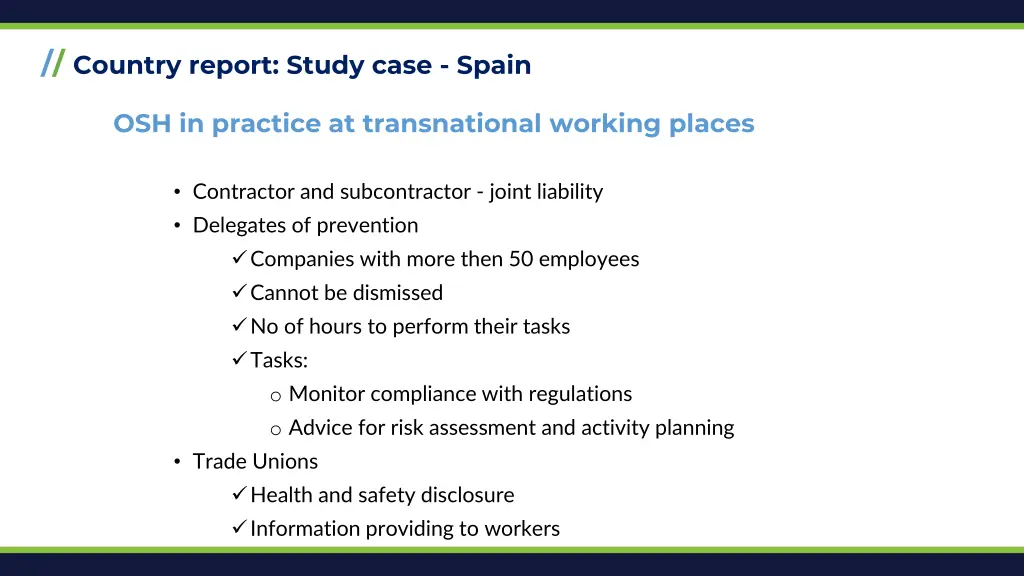 country report study case spain 2