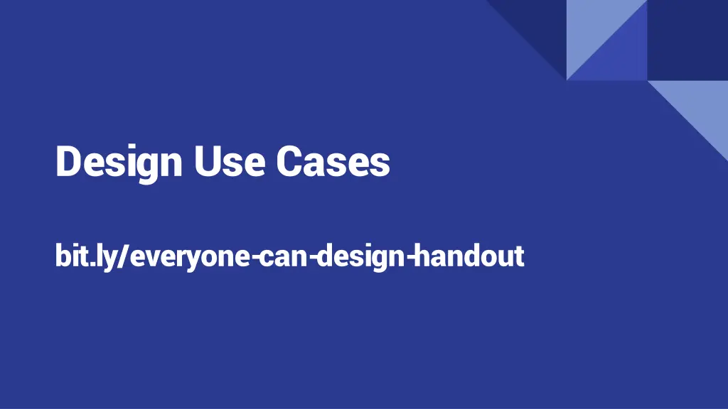 design use cases