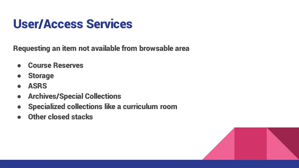 user access services