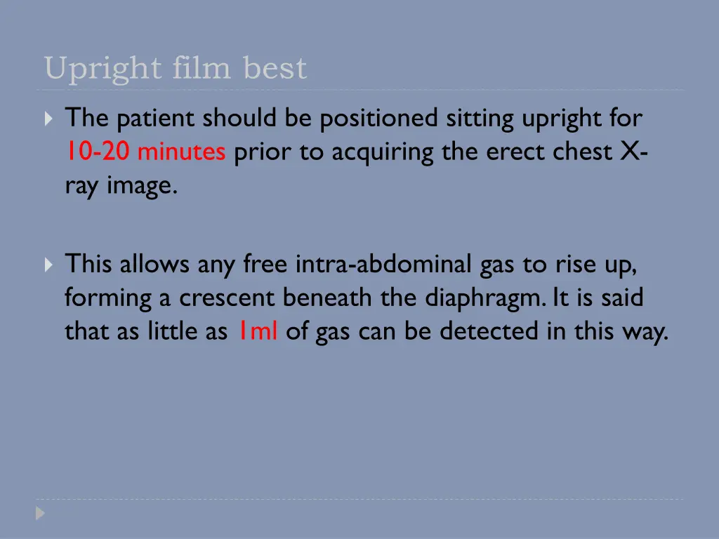 upright film best