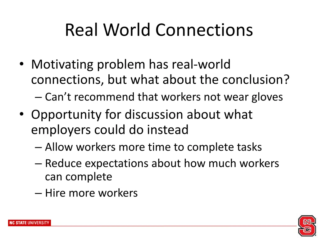 real world connections