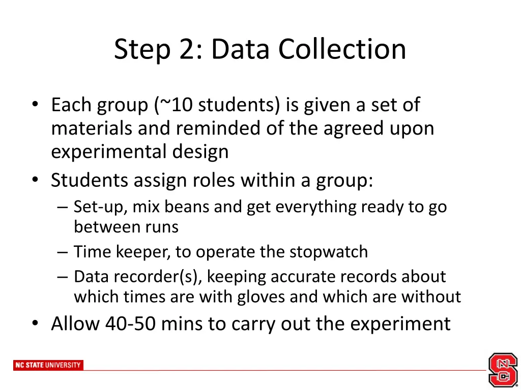 step 2 data collection